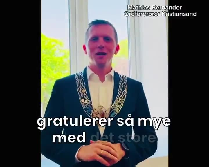 Hilsen fra ordfører i Kristiansand, Mathias Bernander