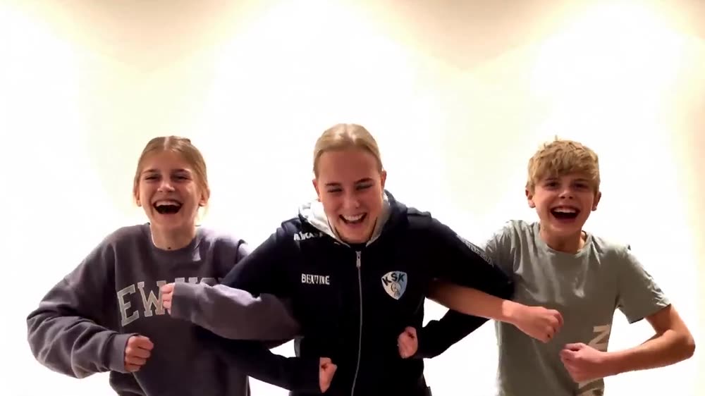 Bertine, Lykke og Felix