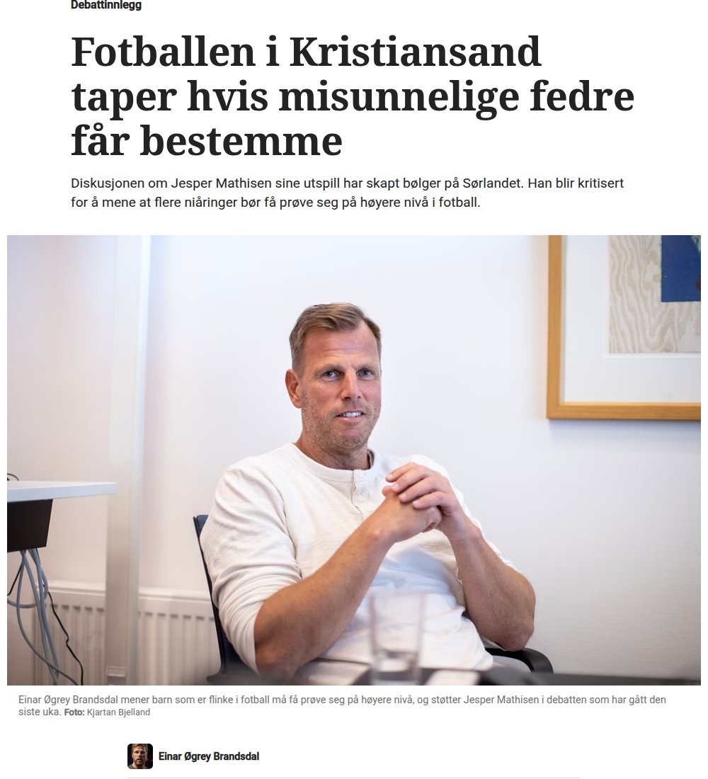 Faksimile av innlegget i Fædrelandsvennen