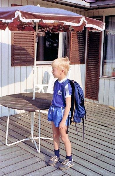 Første skoledag, 1982.