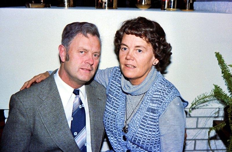 Morfar Einar Øgrey og mormor Anna, 1978.