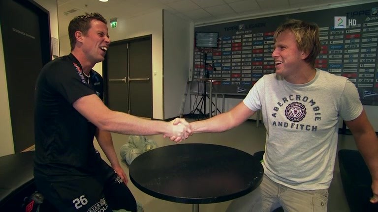 Håndtrykk etterpå. Ingen sure miner.