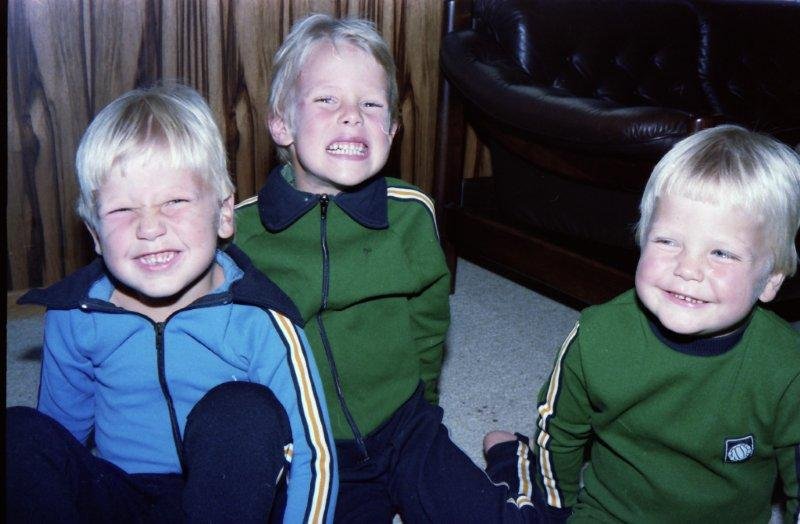 Einar, Paul Christian og Anders, 1980.