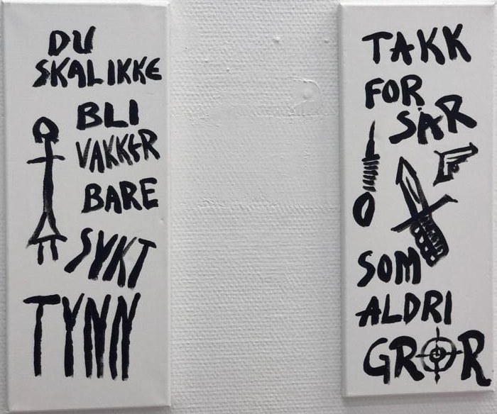 «Du skal ikke bli vakker bare sykt tynn» og «Takk for sår som aldri gror».